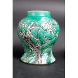 A 19th century Chinese prunice vase havi