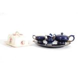 A continental cobalt blue tea service co