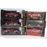 DIECAST; A collection of 6x 1:18 scale d