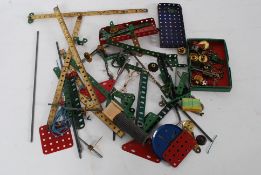 A collection of vintage Meccano together