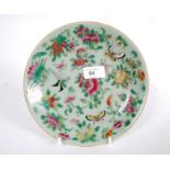 A 19th century Chinese famille rose plat