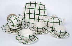 A fabulous retro Midwinter Stylecraft pattern tea service comprising cups, saucers, plates etc.