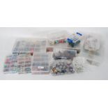 A good assortment of costume jewellery making beads.