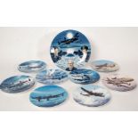 A collection of Dambusters RAF collectors plates to include Royal Worcester and 1 Bradex.