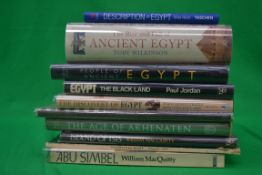 Egyptology. A collection of mostly hardb