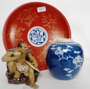 A mixed lot of Chinese oriental blue and
