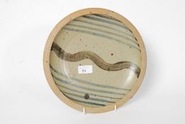 A David Leech studio pottery plate - swi