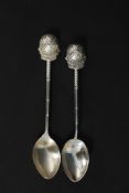 2 silver hallmarked tea spoons from Nort