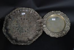 A large rococo Victorian silver plate sa