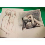 COOTE, MICHAEL; x 2 unframed studies of