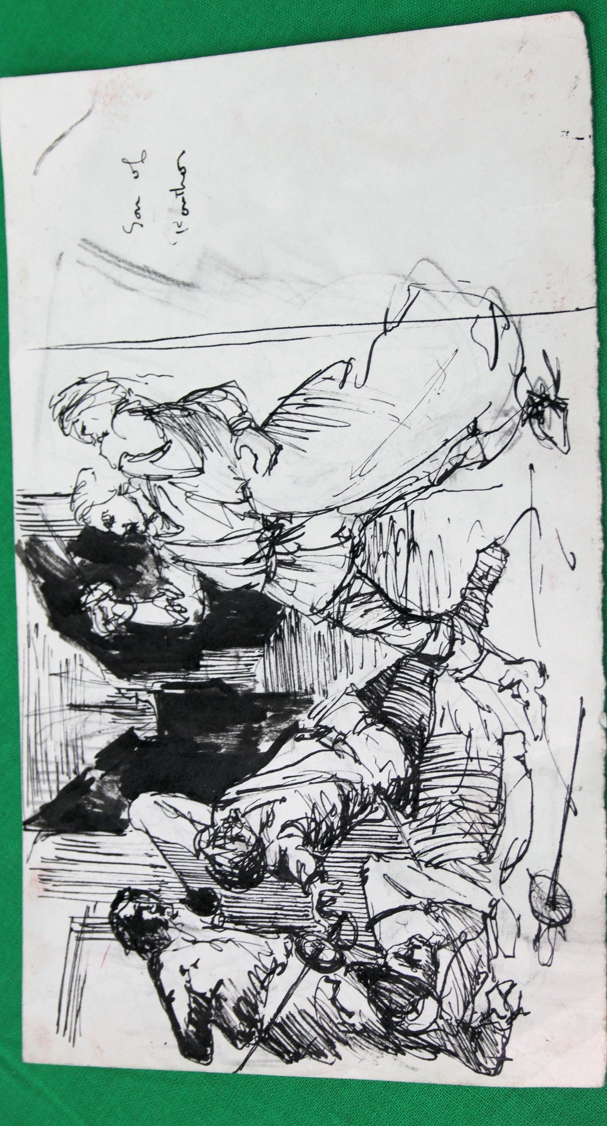 COOTE, MICHAEL; x 7 sketches on 5 pieces - Image 7 of 7