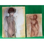 COOTE, MICHAEL; x 2 female nudes  Colour