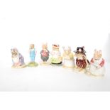 A collection of Bramley Hedge Royal Albert & Royal Doulton china figurines.