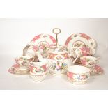 A large quantity of Royal Albert Lady Carlisle pink floral patterned dinner service pieces - to