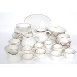 A retro style Johnson Bros ' Desert Sand ' dinner tea service comprising cups, saucers, teapot,