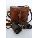 An original pair of issued WWI First World War field binoculars,