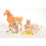 A mixed collection of china, comprising of: a 1948 Beswick Timmy Tiptoes figuring,