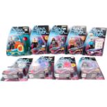 STAR TREK; 9x Star Trek Warp Factor Series action figures by Playmates. Each unopened.