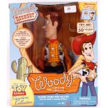 TOY STORY; A Thinking Toy Woody's Roundup pull string Woody doll / action figure.