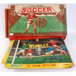 FOOTBALL; 2x vintage football games, the first being Chad Valley Soccer,
