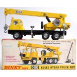 DINKY; An original vintage Dinky diecast model Coles Hydra Truck crane 150T model No. 980.