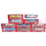 HERPA; A collection of 10x Herpa 1:76 scale diecast model advertising lorries and trailers.