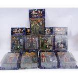 BUFFY THE VAMPIRE SLAYER; A collection of 9x Buffy The Vampire slayer carded action figures,