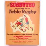 SUBBUTEO; An original boxed set of 1970's Subbuteo Table Rugby.