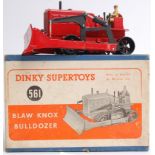 DINKY; An original Dinky model diecast vintage Blaw Knox Bulldozer,