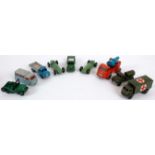 DINKY; A collection of assorted vintage loose Dinky diecast model cars,