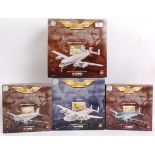 CORGI AVIATION ARCHIVE; A collection of 4x Aviation Archive diecast model planes,