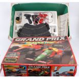 SCALEXTRIC; 2x Scalextric sets - Grand Prix and Metro racing sets. With 3x original cars.