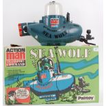 ACTION MAN; an original vintage Palitoy Action Man ' Sea Wolf ' submarine, within the original box.