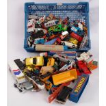 DIECAST; A collection of mixed assorted loose diecast model cars and vehicles,