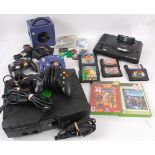 GAMING; A good selection of assorted vintage and contemporary games and gaming consoles,