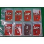 CIGARETTE CARDS; Incomplete set, SAM