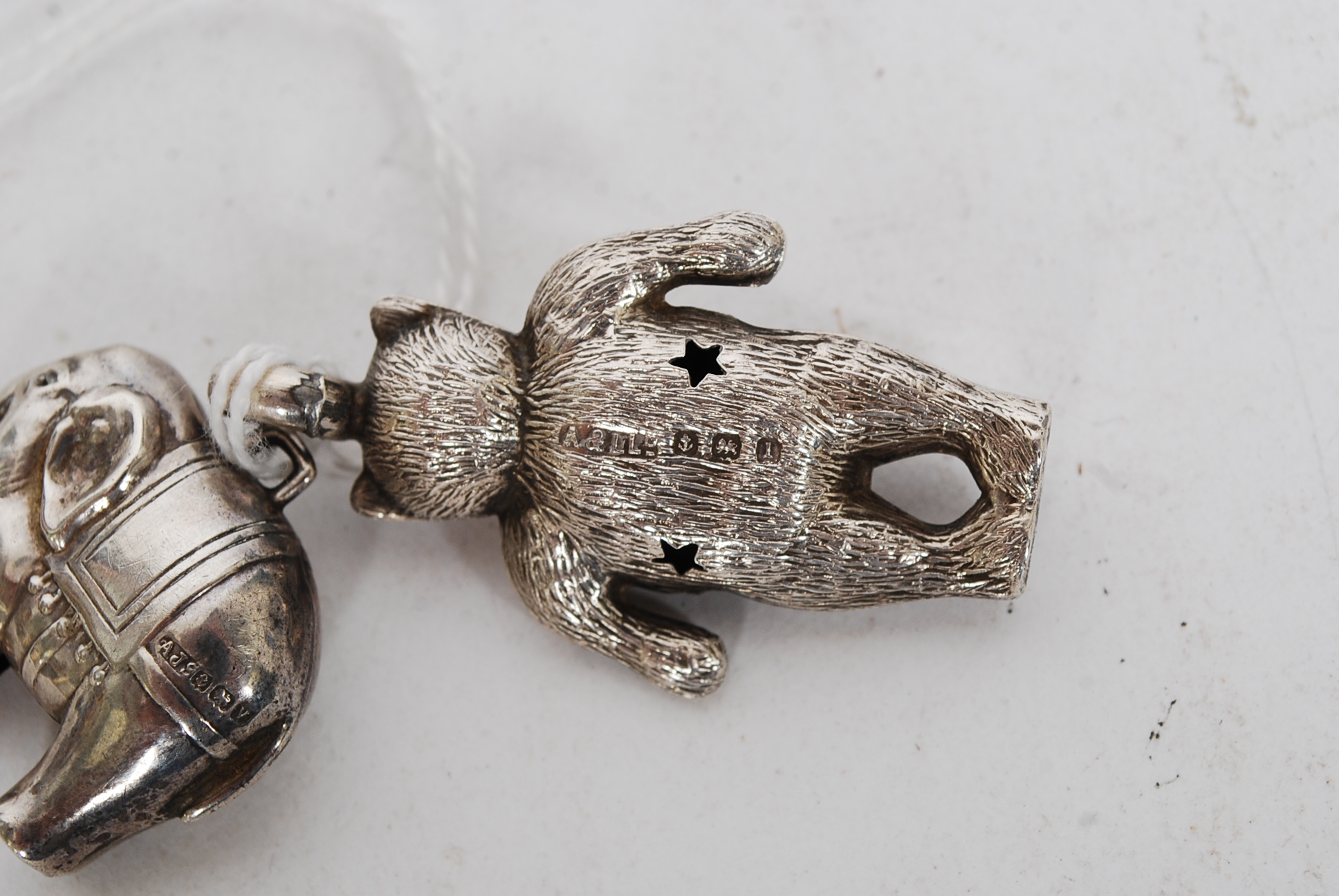 A silver hallmarked elephant rattle by Arthur Johnson Smith, Birmingham 1920. - Image 3 of 3