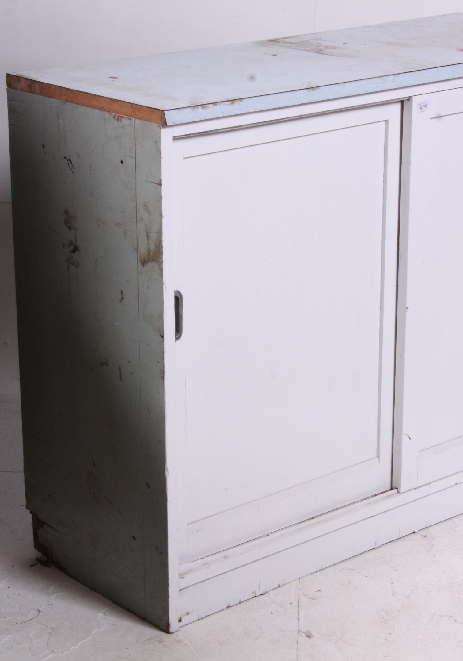 A painted mid 20th century school cupboard. - Image 4 of 4
