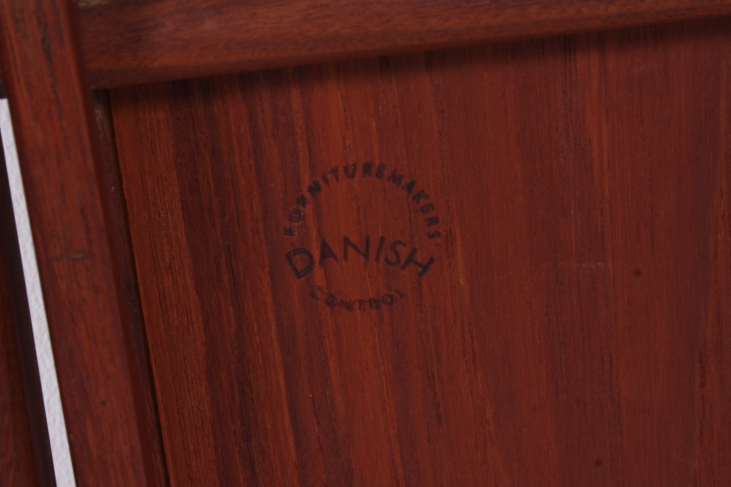 A retro teak wood collapsible buffet trolley along with a similar tray both stamped Denmark H75 W63 - Image 5 of 5