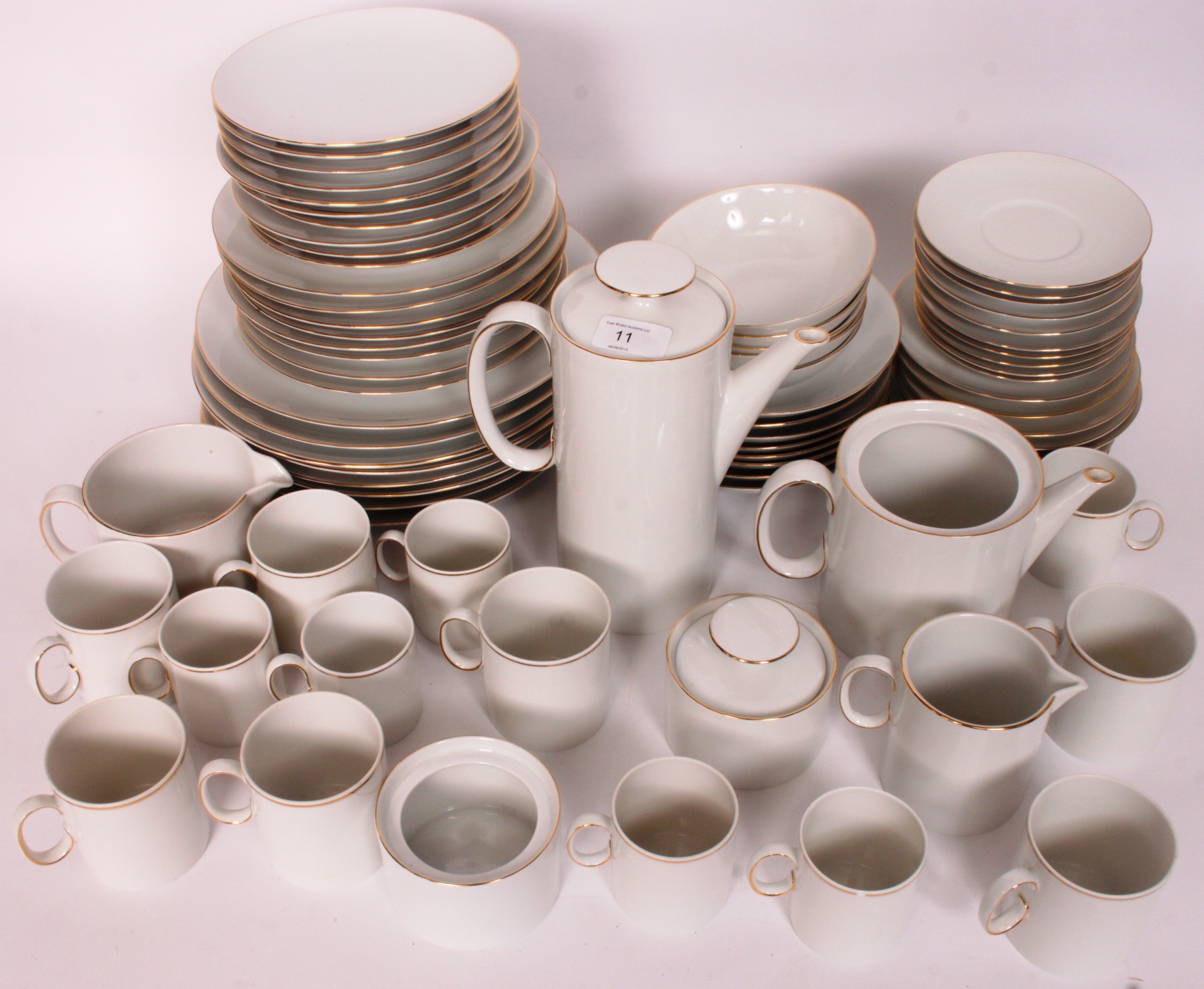 A late 20th century large German porcelain part dinner service comprising, dinner plates, - Image 2 of 3