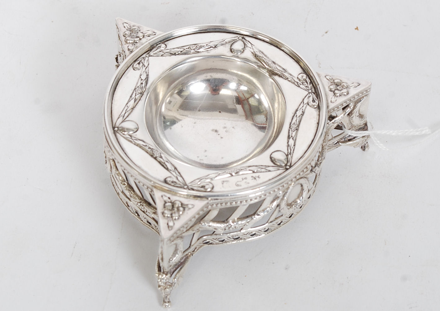 A fabulous Georgian continental silver plated salt, with bowl to the centre, - Image 2 of 2