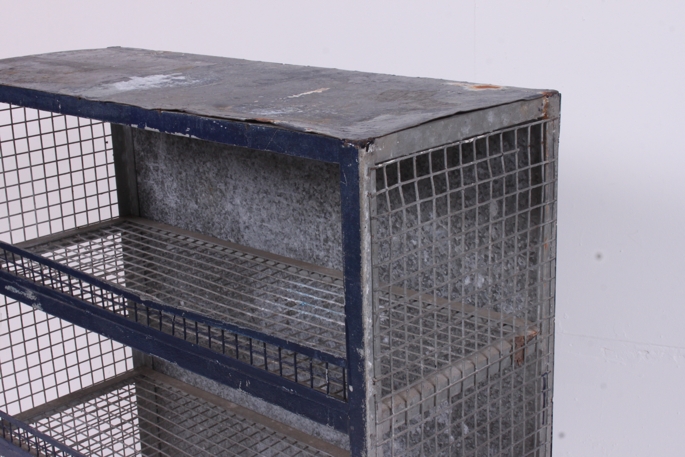 A mid 20th century military Industrial soldiers galvanised metal boot rack. - Image 3 of 3