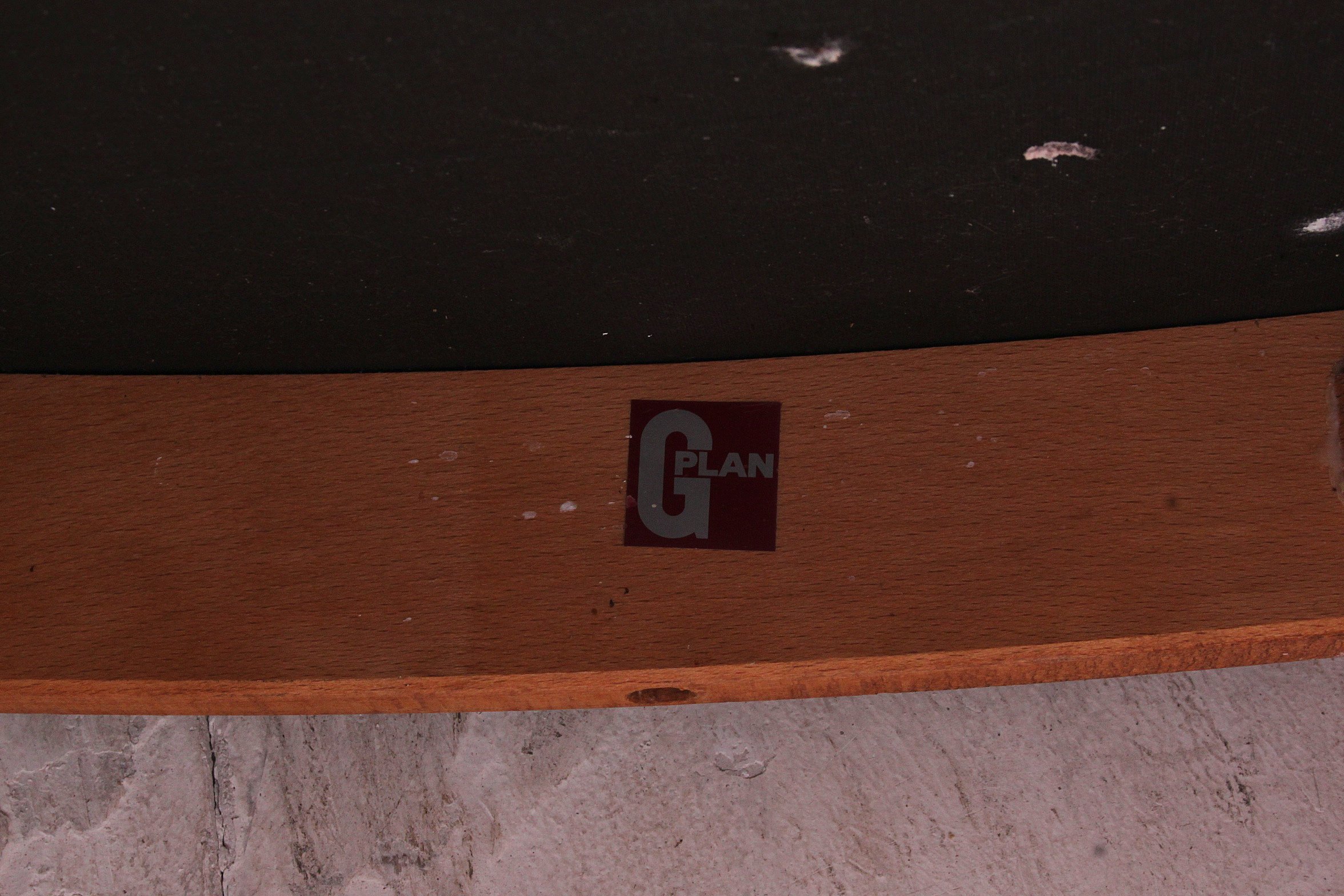 A set of 6 1970's retro vintage teak wood dining chairs by G-Plan. - Image 4 of 4
