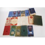 A collection of vintage maps to include Bartholomews, canvas lined,