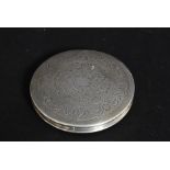 A silver hallmarked ladies compact stamped for London,