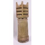A good large 20th century Chimney Pot of unusual cylindrical shape and form - ideal Rhubarb Forcer