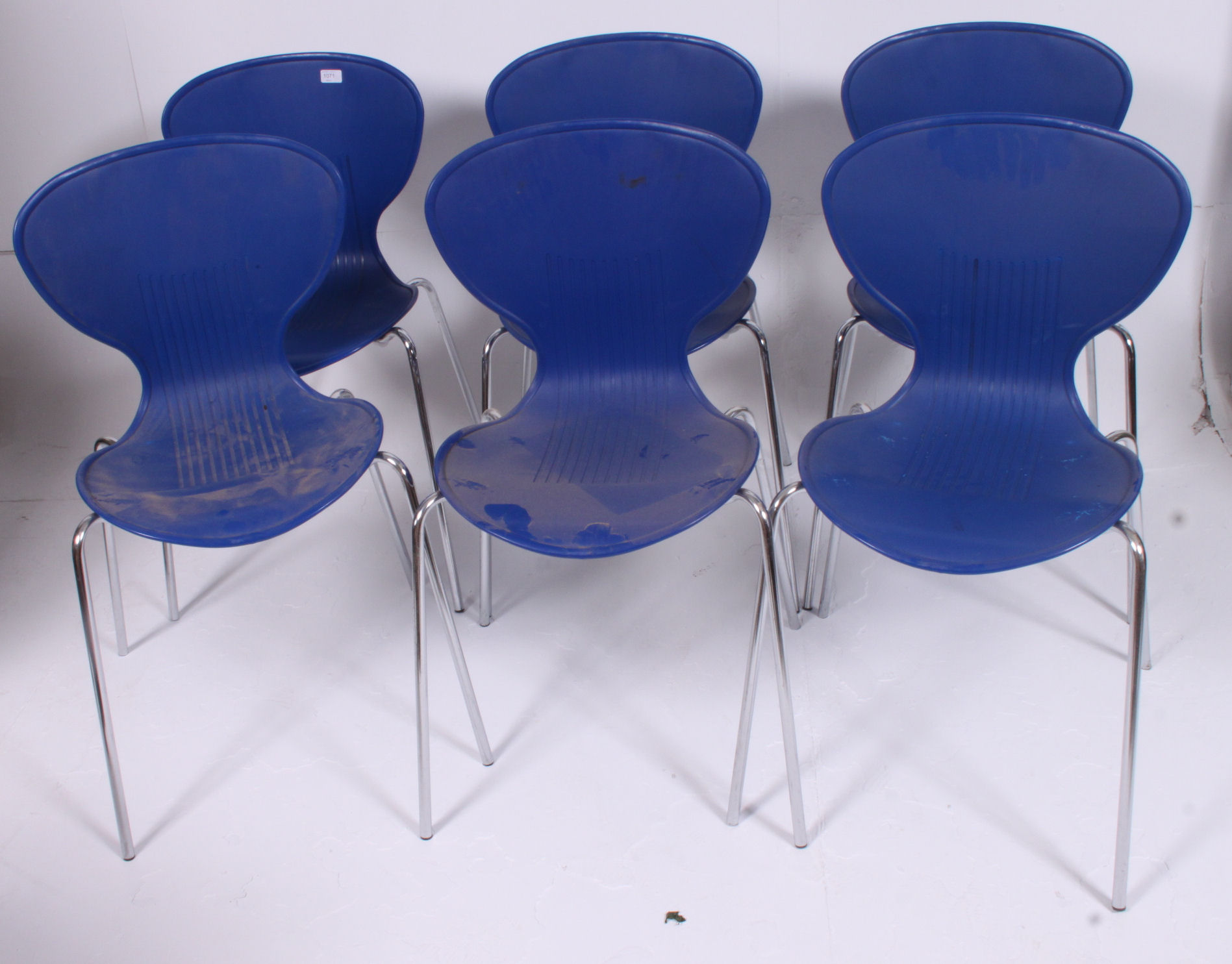 A set of 6 Fritz Hanson style series chairs by Frovi. - Image 2 of 4