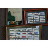 A collection of automotive related cigarette cards, in sets,