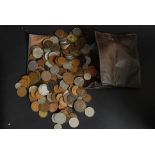 A large collection of coins to include Victorian silver half crowns, Victoria Penny's,