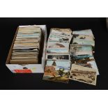 POSTCARDS; A collection of approx 600 assorted postcards, many early, of mixed topics.